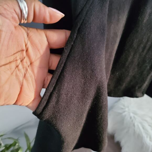 Terez Women's Black Zip-Up Drape Jacket M - Picture 6 of 14